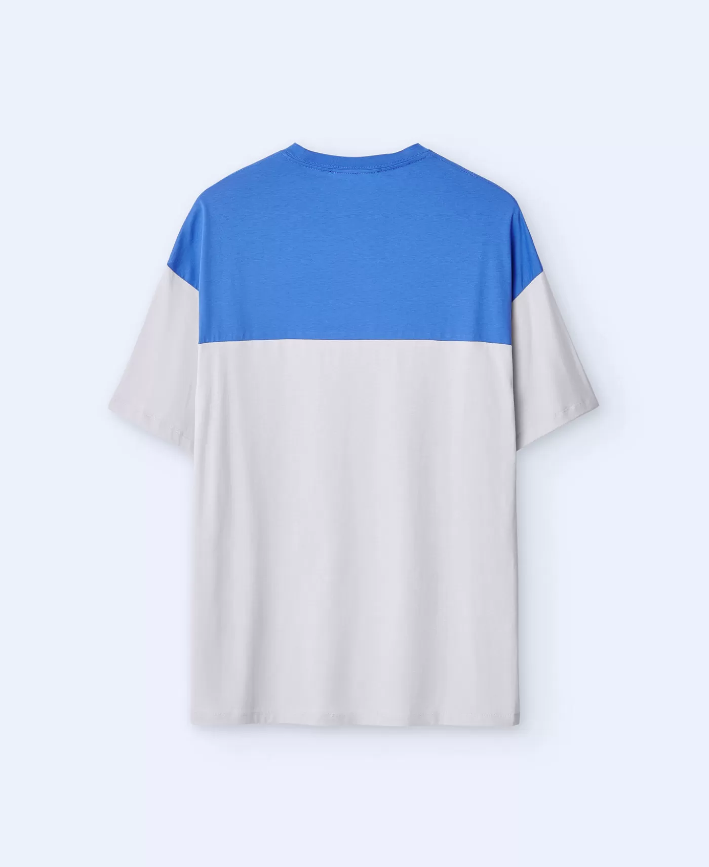 Hombre Adolfo Dominguez Camiseta Oversize En Algodon Bicolor