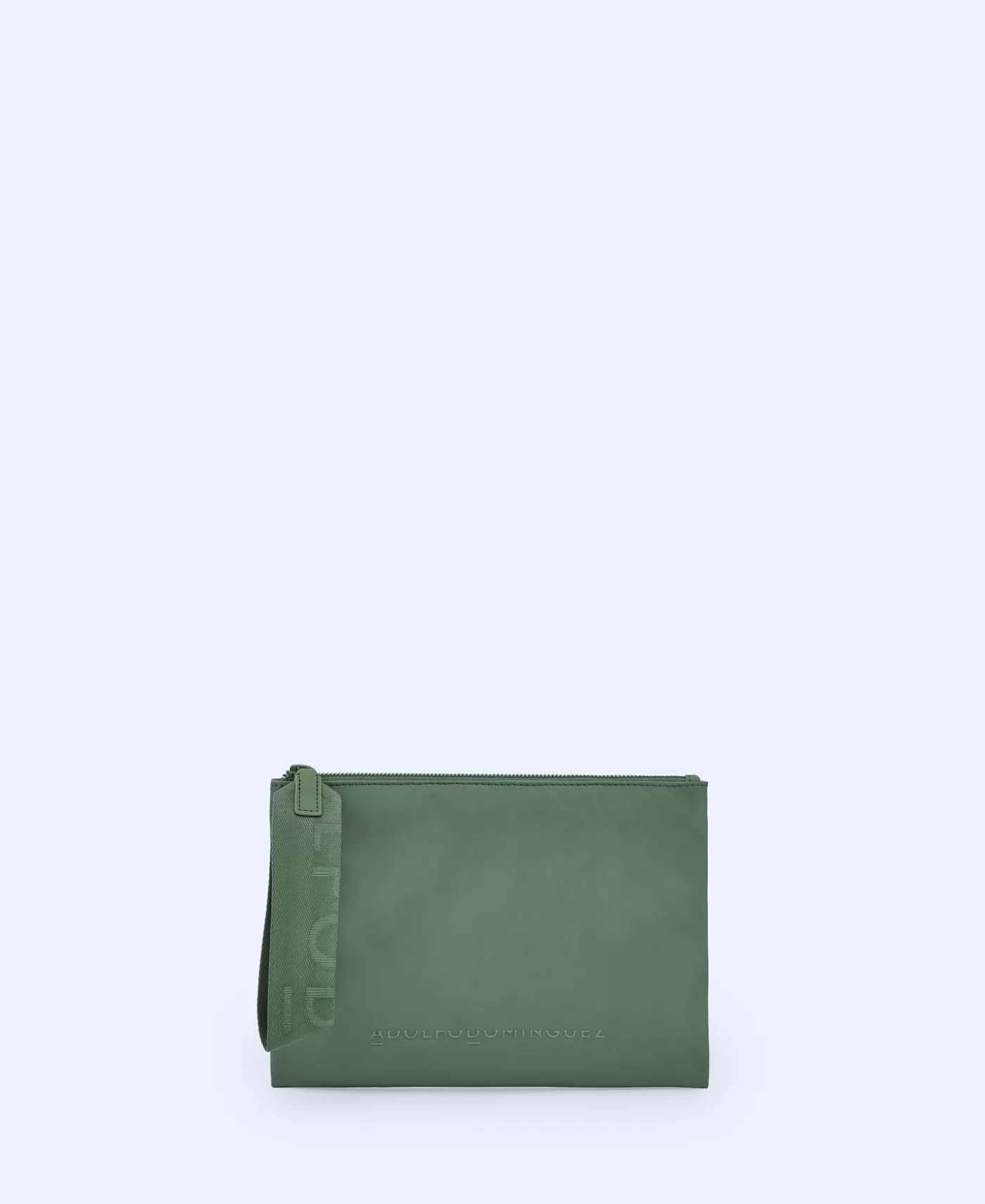 Mujer Adolfo Dominguez Clutch Rectangular En Textura Lisa