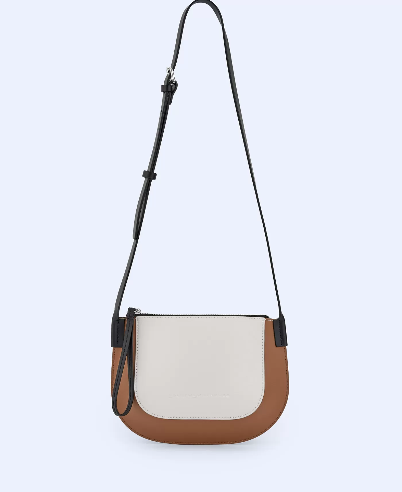 Mujer Adolfo Dominguez Mini Bandolera Tricolor En Piel Vaqueta