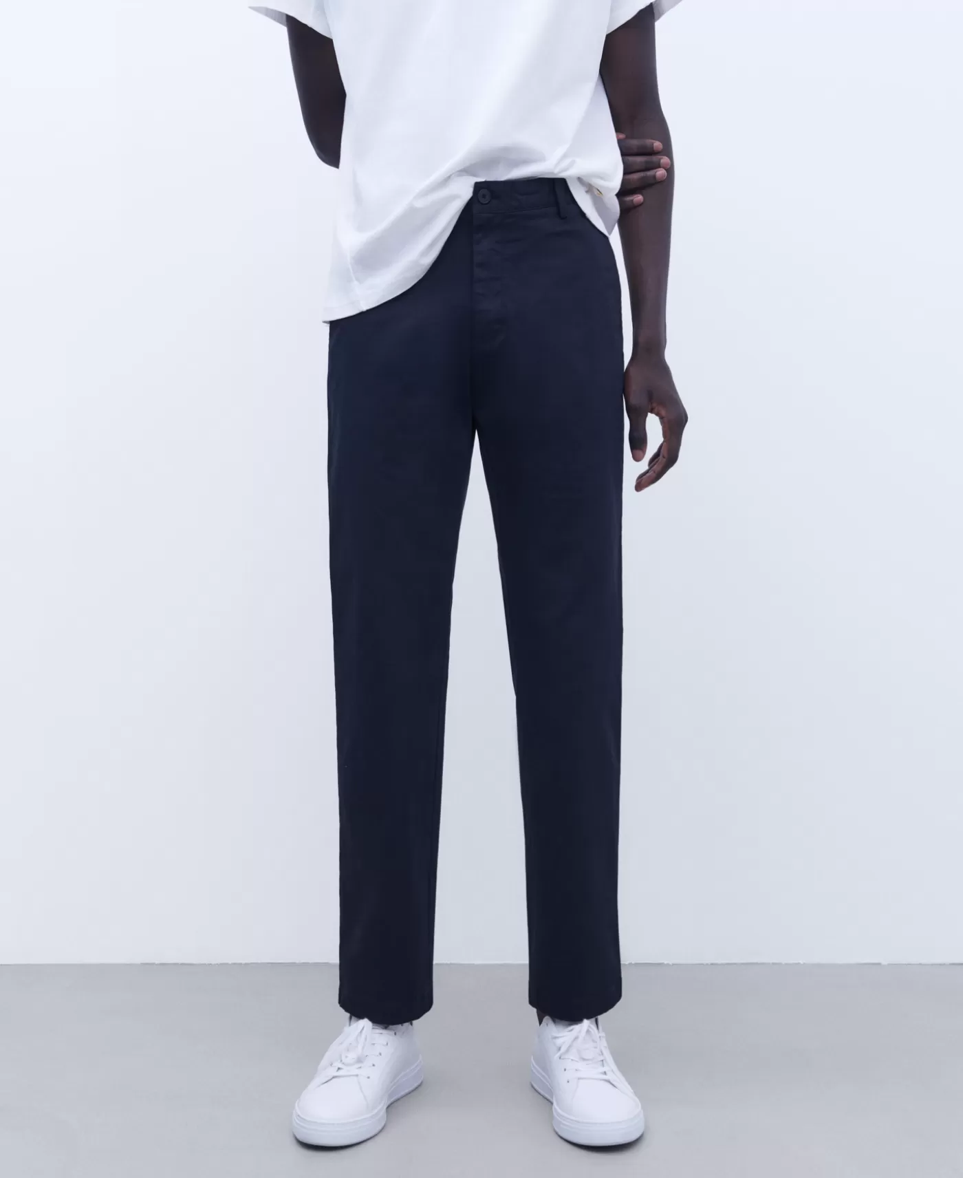 Hombre Adolfo Dominguez Pantalon Chino En Twill De Algodon