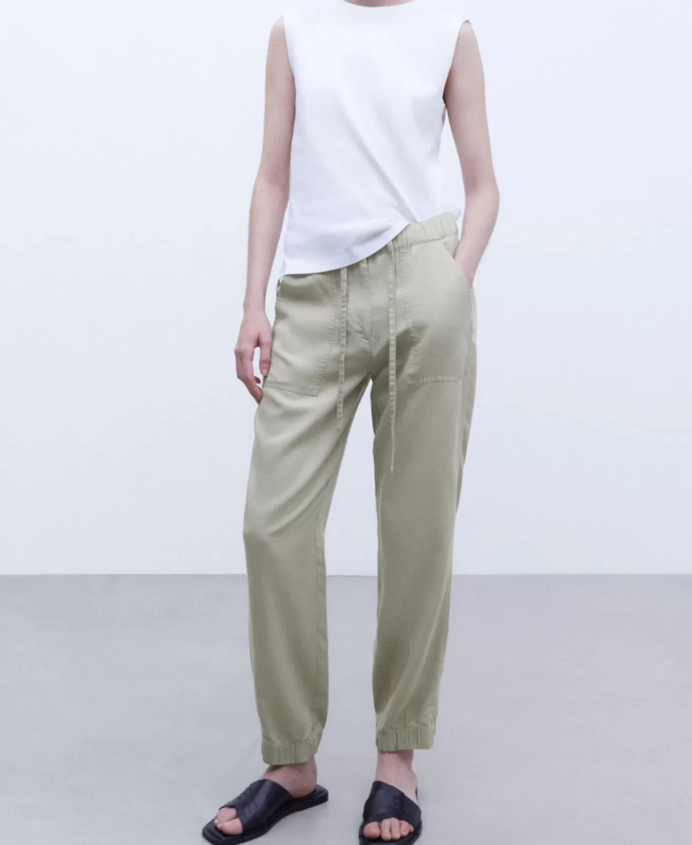 Mujer Adolfo Dominguez Pantalon Jogger En Lyocell De Lenzing™