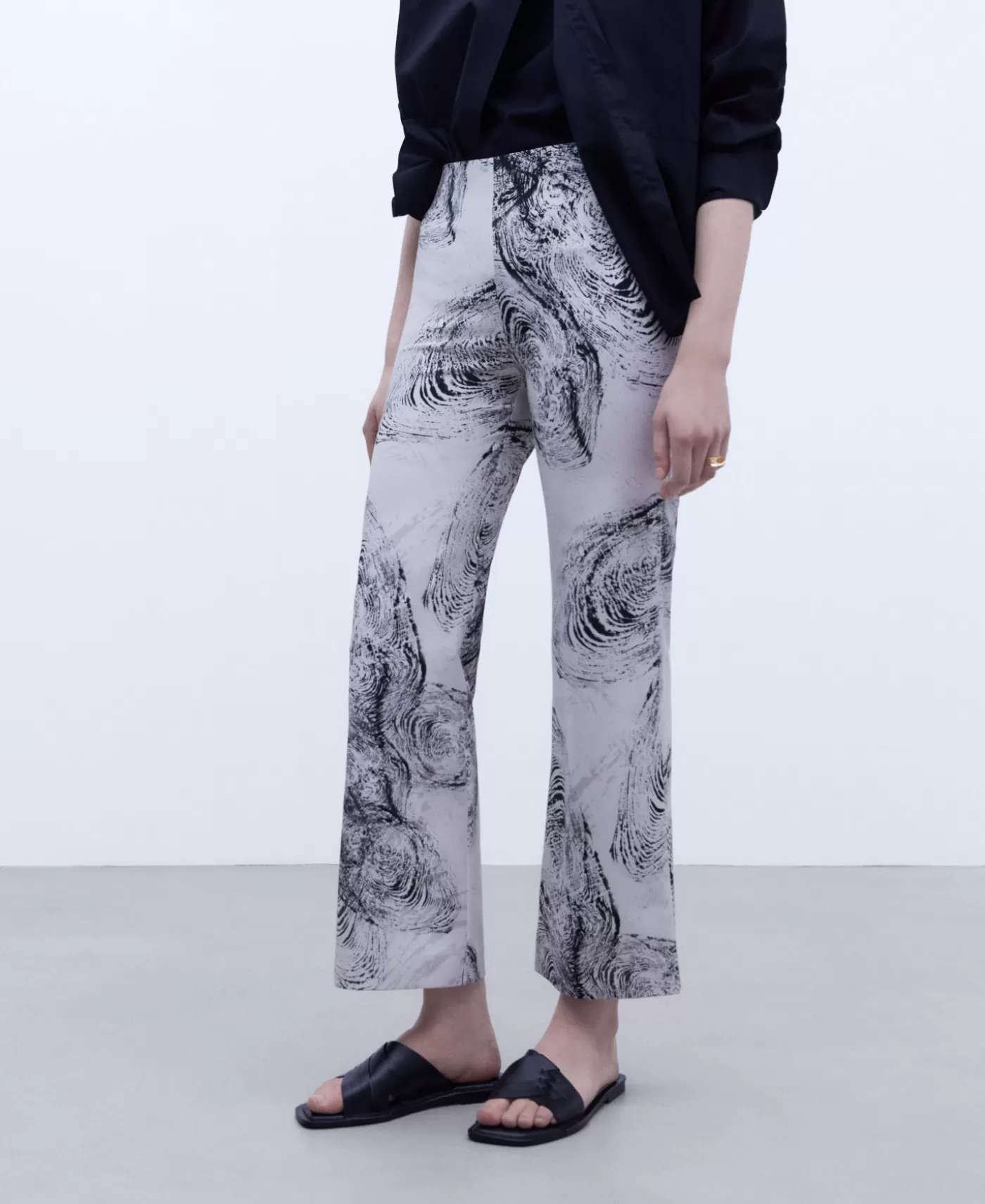 Mujer Adolfo Dominguez Pantalon Tobillero Estampado